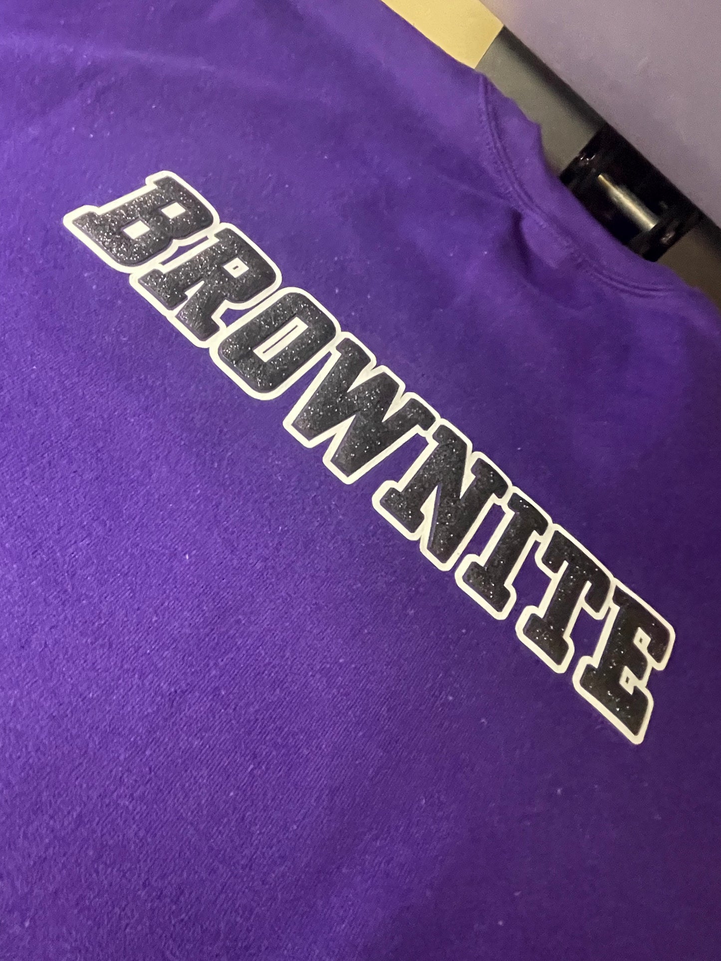 MORRIS BROWN COLLEGE ALUMNI 3D GLITTER PUFF