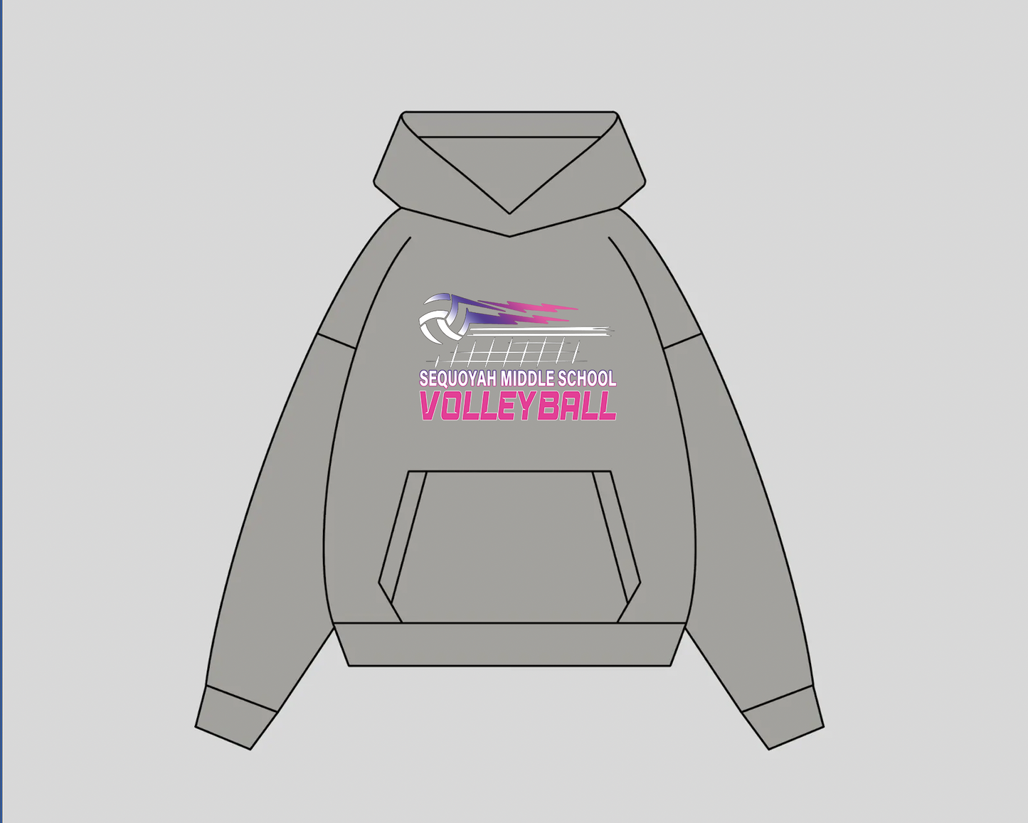 SEQUOYAH M.S. VOLLEY BALL TEAM HOODIE