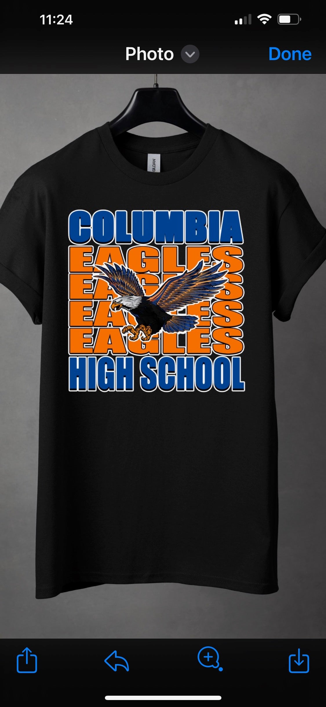 COLUMBIA HIGH SCHOOL EAGLE PRIDE T-SHIRT